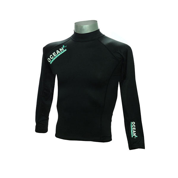 Ocean Dynamics Tight Rash Guard BK  - oceanstorethailand